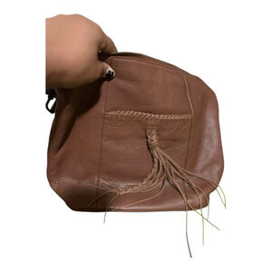 Women's Lucky Brand Brown Leather Shoulder Bag One Size